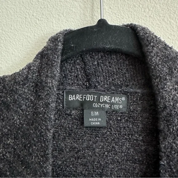 BAREFOOT DREAMS CozyChic Lite Island Wrap Grey Small Medium - Picture 6 of 13